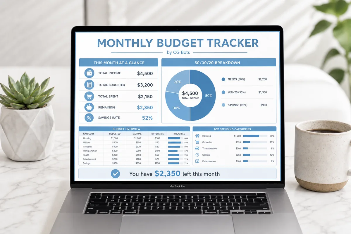 Monthly Budget Tracker